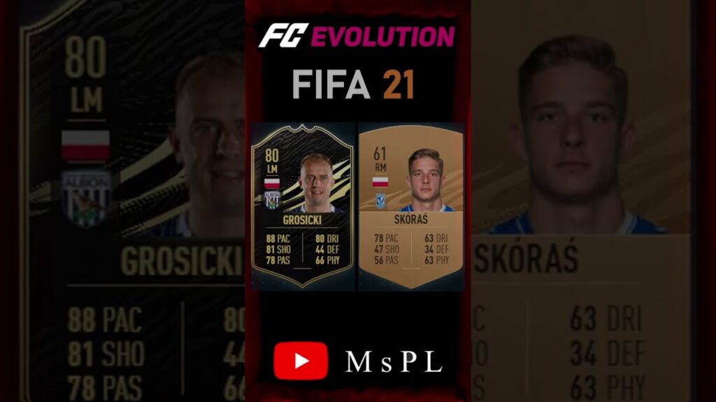 KAMIL GROSICKI VS MICHAŁ SKÓRAŚ EVOLUTION ON EA FC #shorts