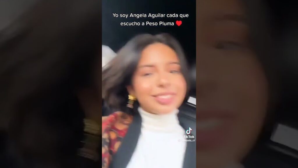 Angela Aguilar cada que escucha a Peso Pluma