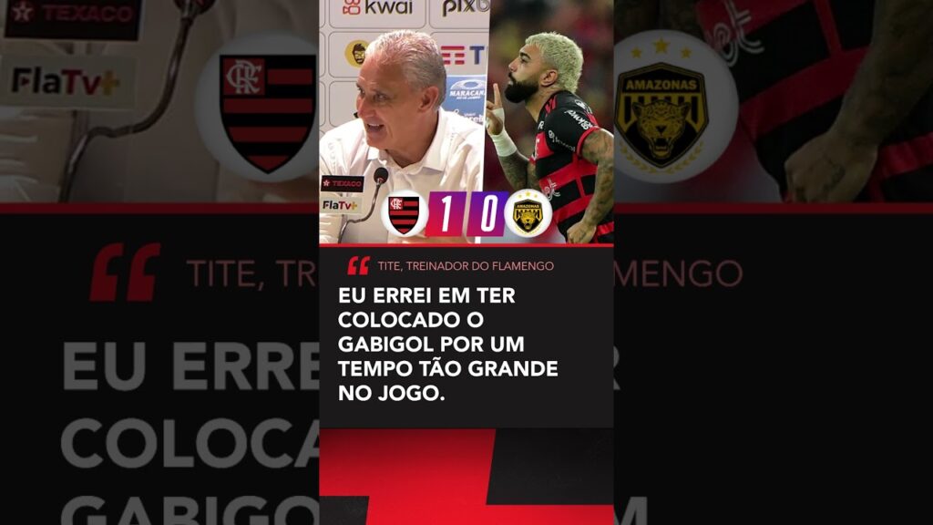 Tite admitiu erro e falou sobre Gabigol #shorts