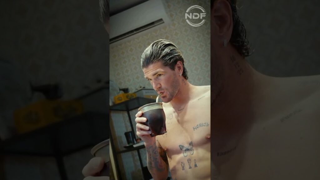 Rodrigo de Paul mostró como se prepara para los eventos