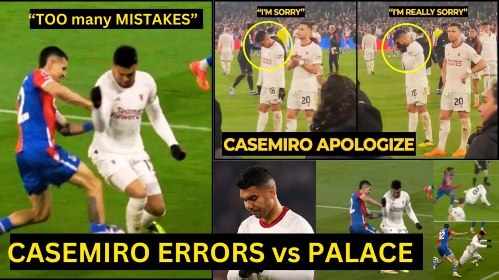 CASEMIRO can't STOP CRYING and apologized to United fans after his ERRORS vs C.Palace | Man Utd News