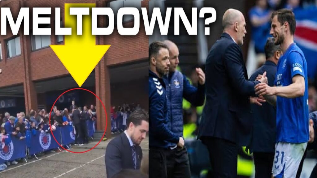 BORNA BARISIC GETS INTO ALTERCATION WITH A FAN OUTSIDE IBROX! #rangers #trending