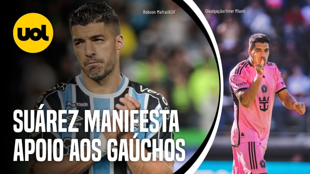 EX-GRÊMIO, LUIS SUÁREZ LAMENTA ENCHENTES NO RS: "TENTANDO AJUDAR À DISTÂNCIA"