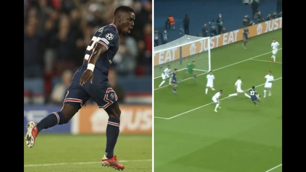 Idrissa Gueye goal PSG vs Man City - Stadium announcer goes CRAZY!