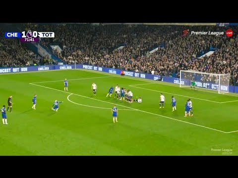 😱Nicholas Jackson Goal on Palmer Freekick vs Tottenham - Chelsea vs Tottenham Hotspur Highlights