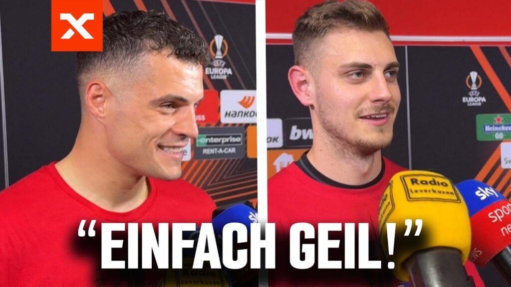 Wieder Last Minute! 🤯 Stanisic und Xhaka über nächsten Bayer-Wahnsinn | Leverkusen 2:2 AS Rom