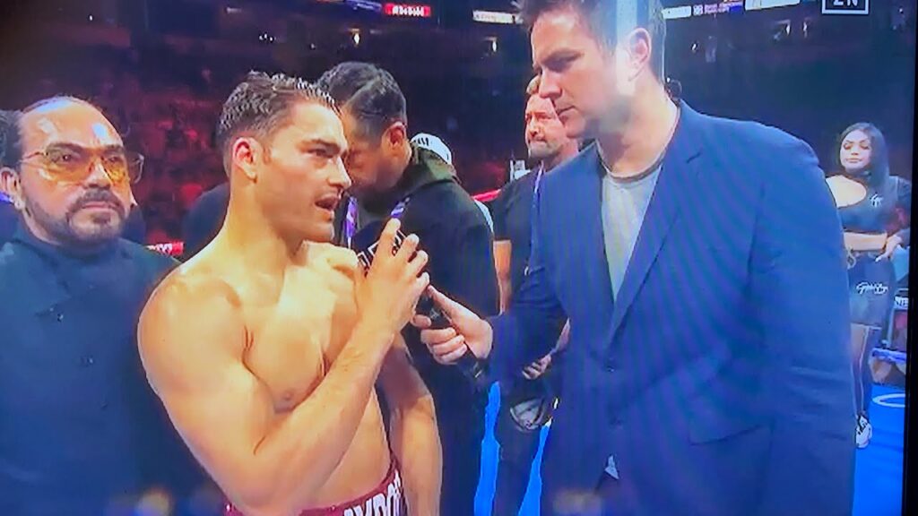 OSCAR DUARTE POST FIGHT INTERVIEW IMMEDIATE REACTION TO STOPPING JOJO DIAZ