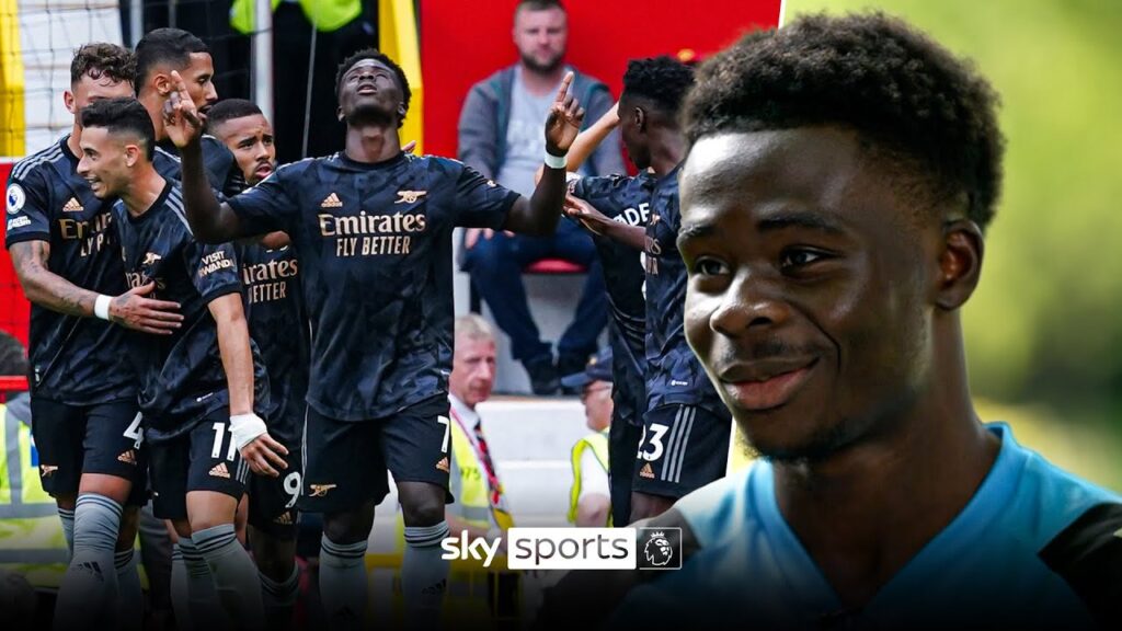 "It's definitely my favourite stadium to play in" 👀 | Saka REACTS to his best moments vs Man Utd