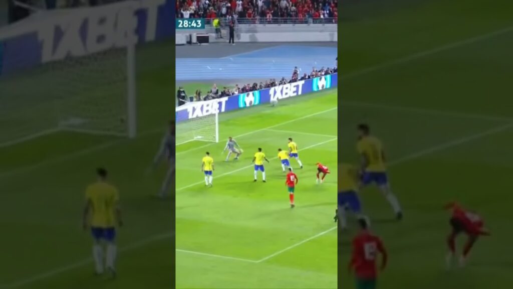 Marrocos abre o placar contra o #brasil. #fy #football #soccer #skill #goal #marrocos #boufal