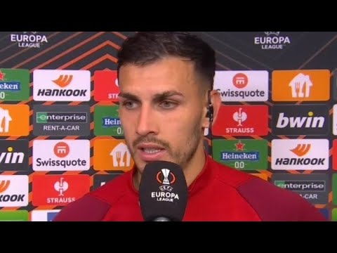 Leandro Paredes post-match interview Leverkusen-Roma 2-2