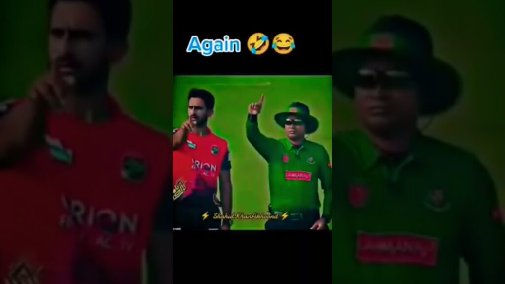 Hassan Ali funny moment with umpire 🤣😂🤣 #cricket #viral #trending #funny #shots 😂😂😂😂😂😂