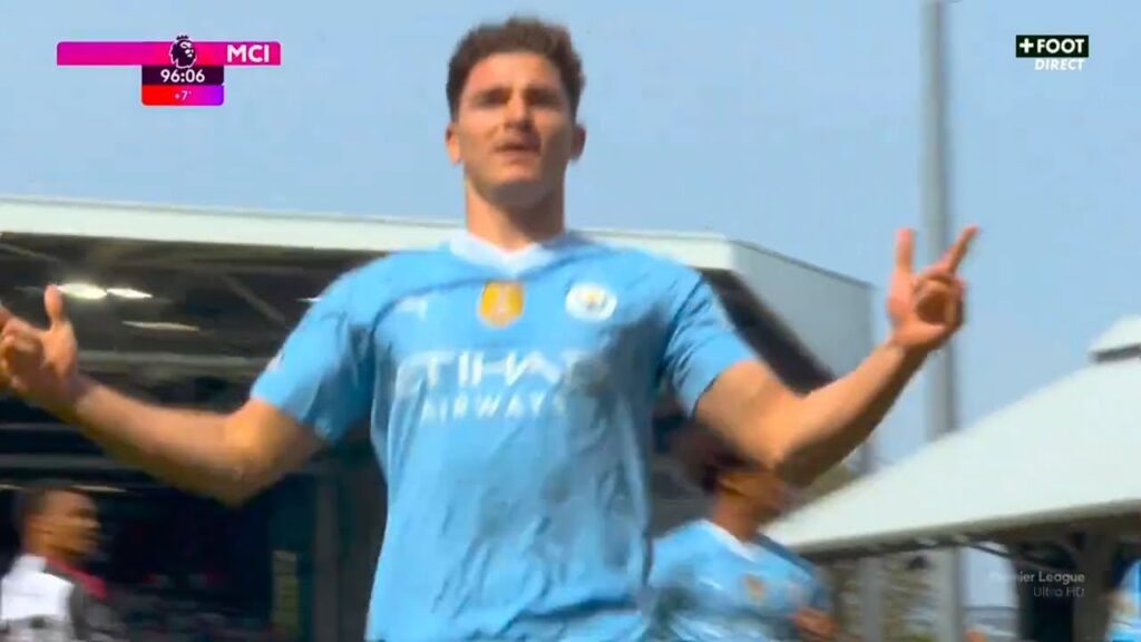 Julián Álvarez Goal 90+7 | Fulham vs Manchester City 0-4 Highlights Goals | Premier League 23/24