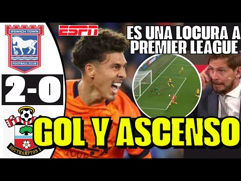 PARTIDAZO DE LOCURA Y ASCENSO HISTÓRICO JEREMY SARMIENTO DIÓ GOLAZO Y A LA PREMIER LEAGUE SORPRENDE