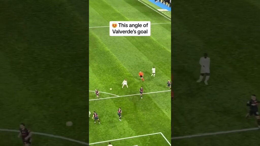 This angle of Valverde’s goal against Manchester City 😍