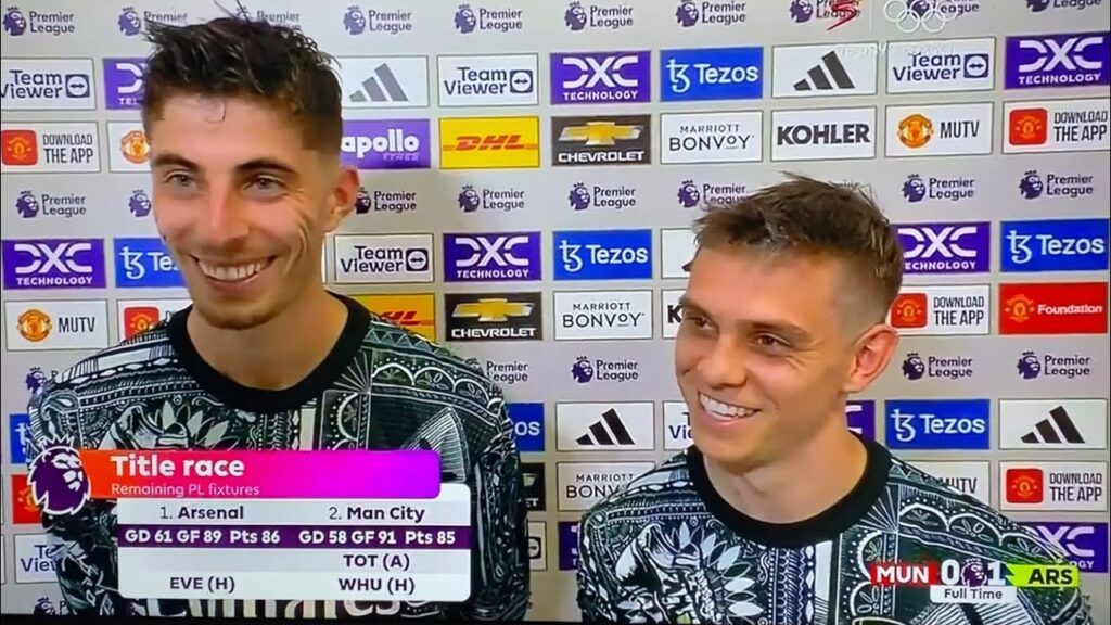 Kai Havertz & Leandro Trossard Post Match Interview | Manchester United 0-1 Arsenal