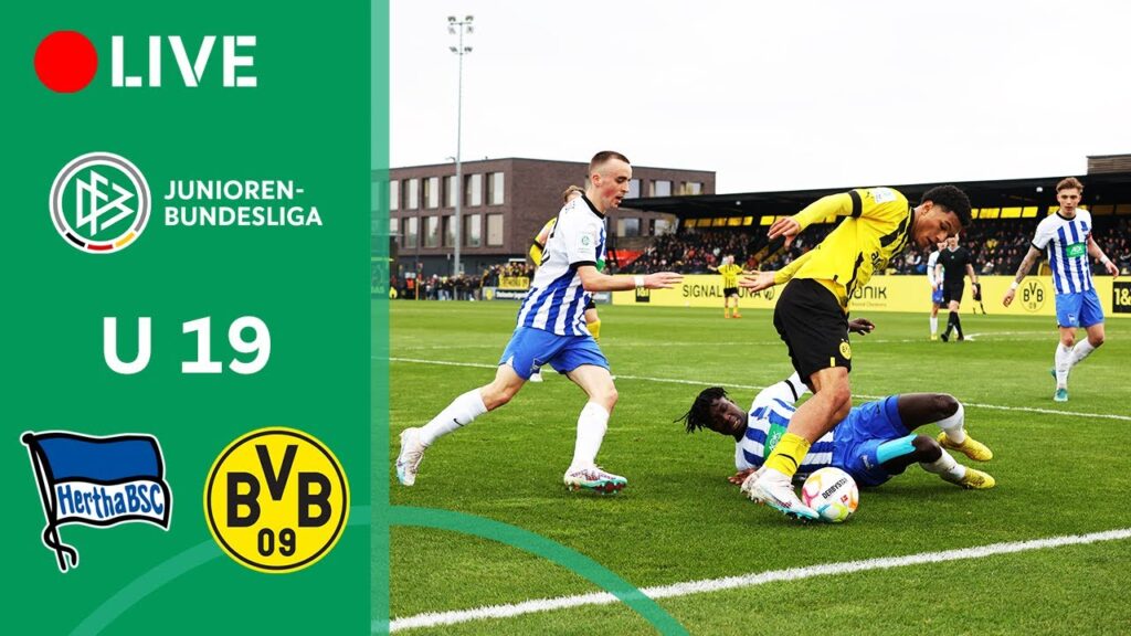 LIVE 🔴 Hertha BSC U19 vs. Dortmund U19 | Full Game | Semifinal | Under-19 Bundesliga