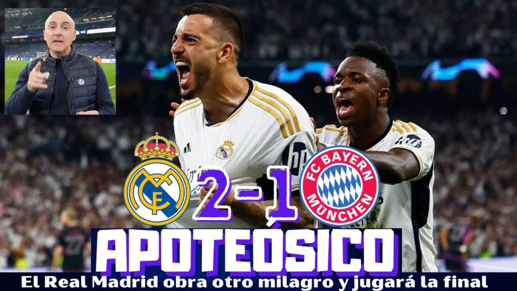 EL REAL MADRID TUMBA AL BAYERN EN OTRO PARTIDO ÉPICO. JOSELU HÉROE, VINICIUS ESTELAR. CHAMPIONS EL REAL MADRID TUMBA AL BAYERN EN OTRO PARTIDO ÉPICO. JOSELU HÉROE, VINICIUS ESTELAR. CHAMPIONS