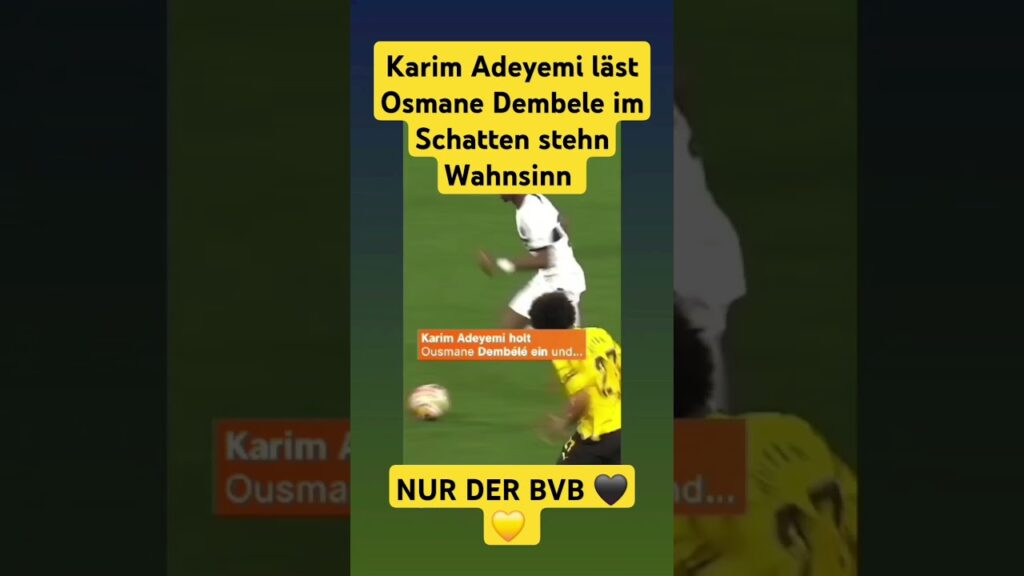Was ein Tempo von Karim Adeyemi wow🖤💛