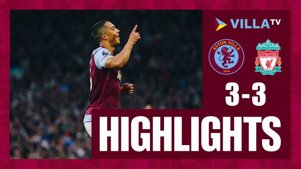 Youri Tielemans Goal | Aston Villa vs Liverpool 3-3 Extended Highlights | Premier League 2023/24