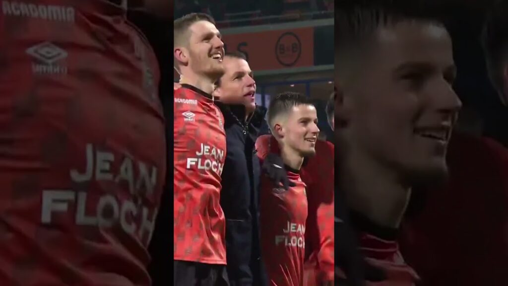 🔊 La magnifique célébration des joueurs du FC Lorient avec le public 🤩