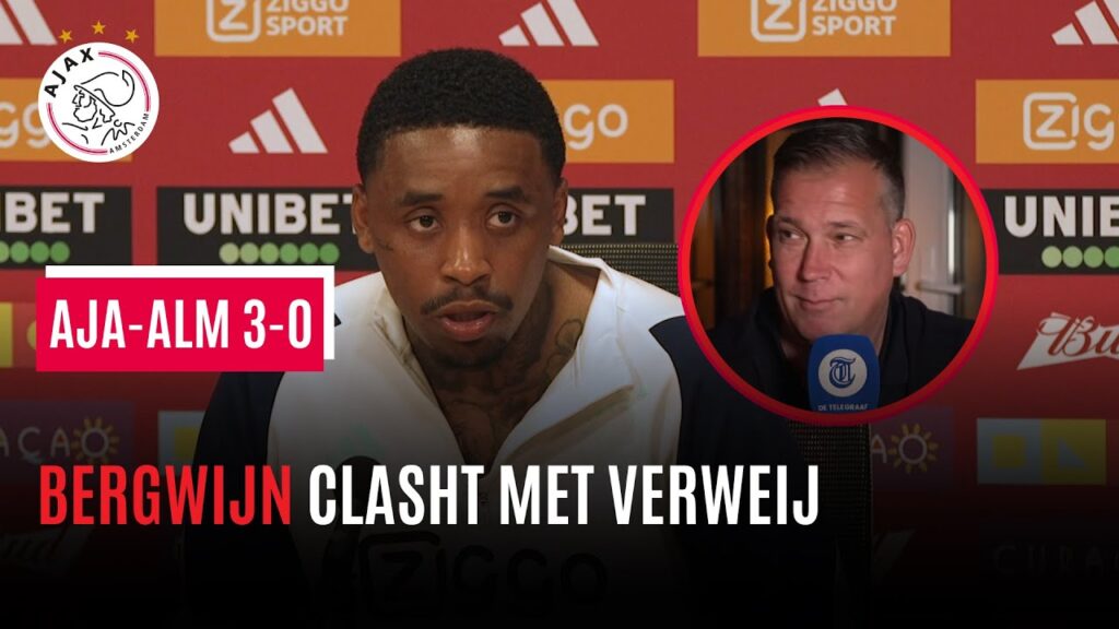 Steven Bergwijn clasht hard met Mike Verweij (De Telegraaf) na hattrick voor Ajax tegen Almere City