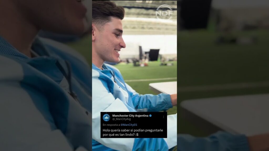 Julian Alvarez contesta porque es tan lindo