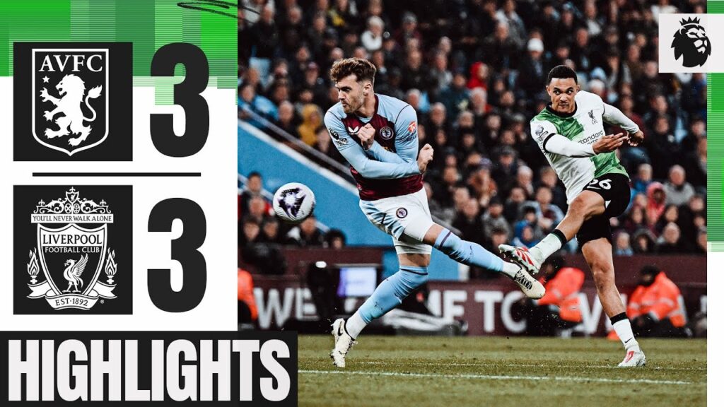 Quansah & Gakpo Goals in Six Goal Thriller | Aston Villa 3-3 Liverpool | Highlights