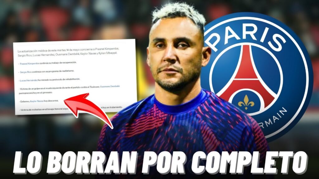 EL PSG BORRA POR COMPLETO A KEYLOR NAVAS TRAS EL DESPLANTE DE LUIS ENRIQUE😱