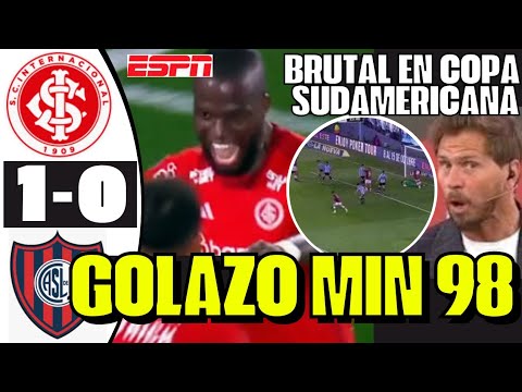 UNA LOCURA AL MINUTO 98 ENNER VALENCIA SE LLEVÓ A TODOS Y DIÓ GOLAZO POR COPA SUDAMERICANA SORPRENDE