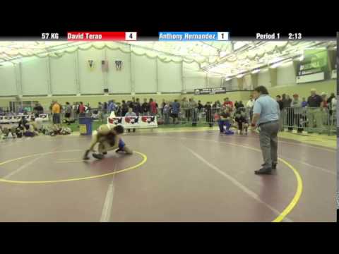 Men`s Freestyle 57 KG David Terao vs. Anthony Hernandez