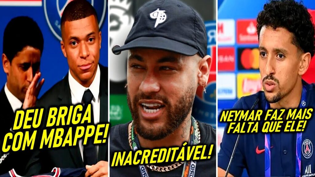 DEU TRETA com MBAPPE! - NEYMAR SURPREENDE GERAL com ISSO! - MARQUINHOS DESABAFA sobre PSG!