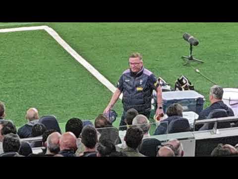 UNHAPPY BENTANCUR THROWS HIS BOOTS DOWN AFTER BEING SUBBED: Tottenham v Manchester City