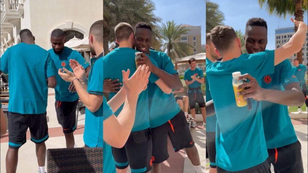 Edouard Mendy welcomed by Chelsea teammates after winning AFCON