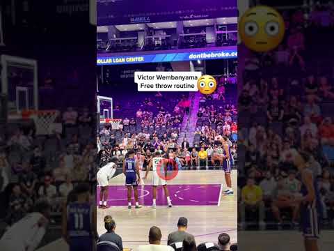 Victor Wembanyama doesn’t bounce the ball before the Free Throw 😭