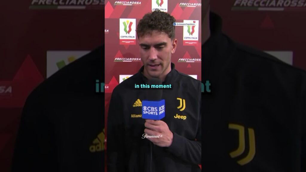 Coppa Italia MVP Dušan Vlahović was emotional after winning the title 🏆