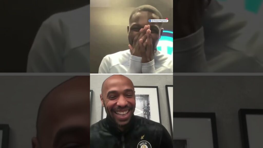 Thierry Henry surprises Marcus Thuram! 😂