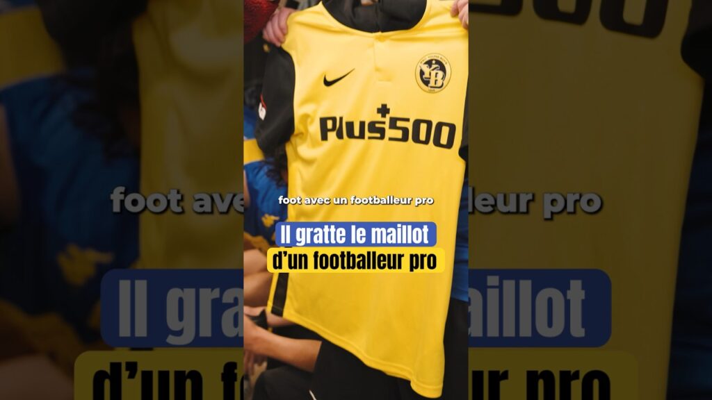 Il GRATTE un MAILLOT à un PRO ! #football