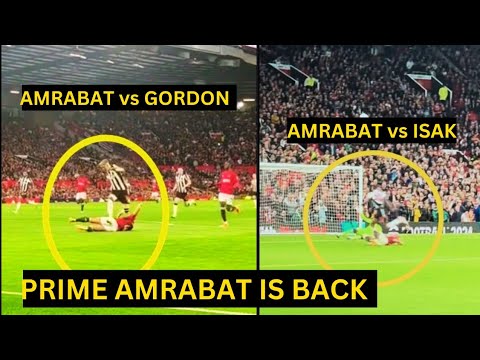 United FANS PRAISED Sofyan AMRABAT after Brilliant PERFORMANCE helps Man United win vs Newcastle