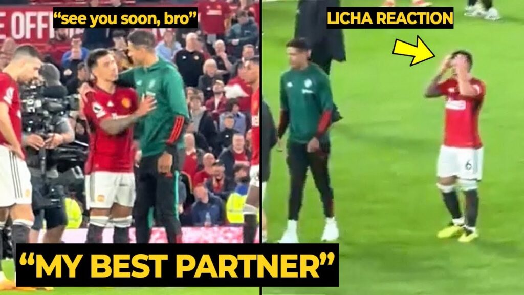 Lisandro Martinez emotional reaction after Varane bid farewell at Old Trafford | Man Utd News
