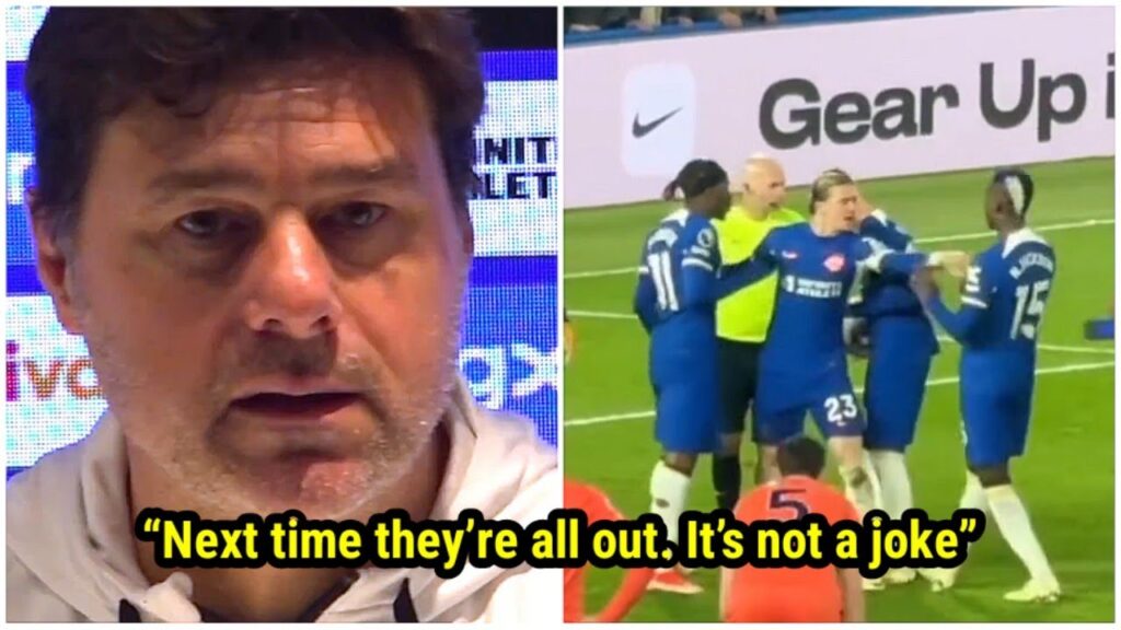 Pochettino's angry reaction to Madueke and Jackson who tried to take a penalty from Palmer 😡🤬