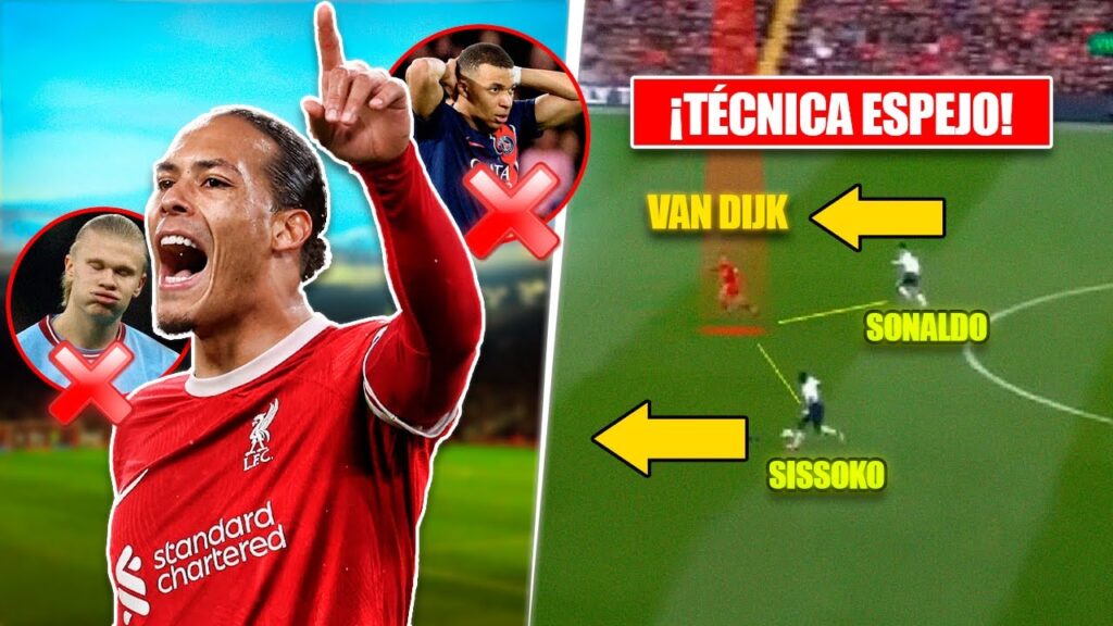 ¡¿COMO DIABLOS FUNCIONA la "DEFENSA ESPEJO" de VAN DIJK?! ¡ASÍ HUMILLÓ a MBAPPÉ, HAALAND y MÁS!
