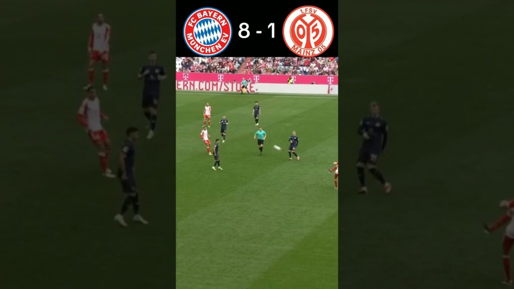 Harry Kane Hat Trick 😱😱|Bayer Munchen 8 VS 1 Mainz 05 #bayernmunich #harrykane #bundesliga