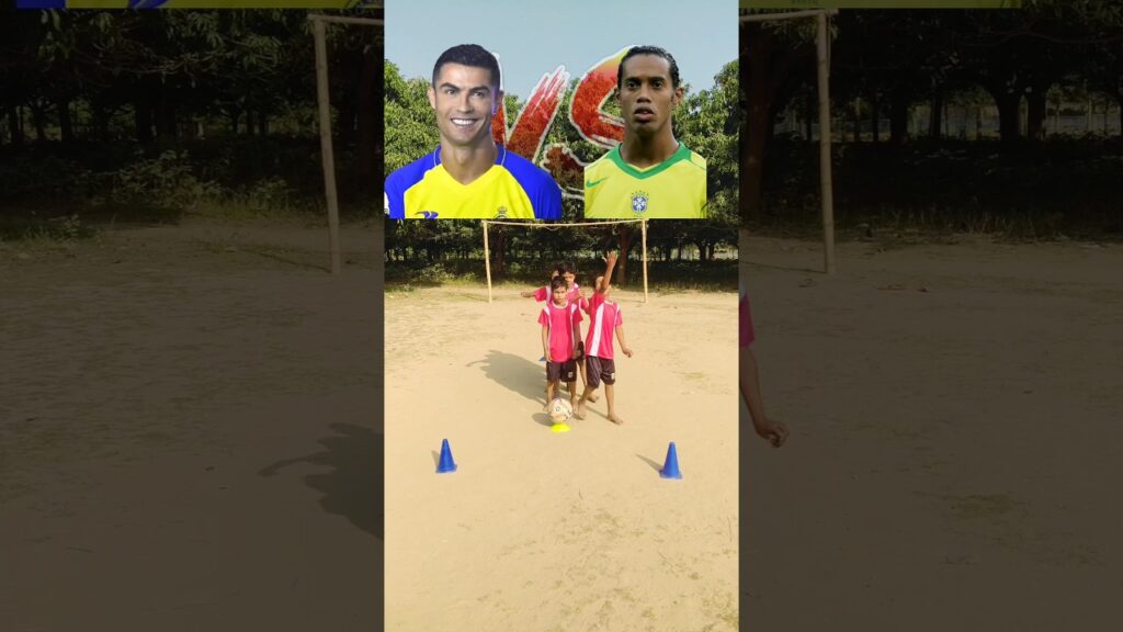 Cristiano Ronaldo vs Ronaldinho Gaucho and Kylian Mbappe vs son heung min #shorts #football #viral