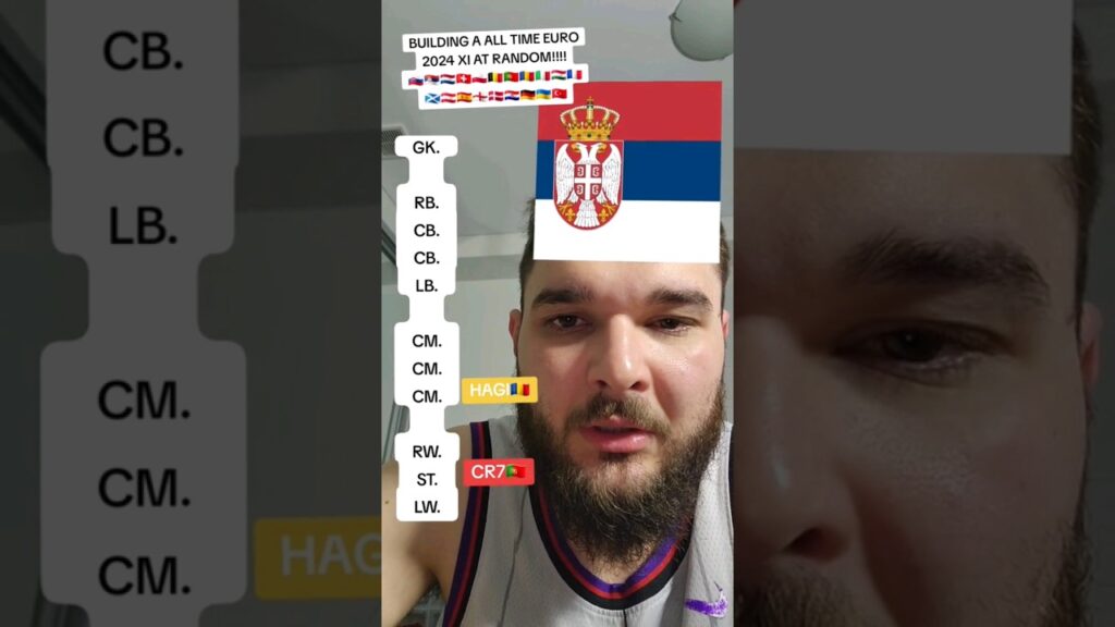 Building A ALL TIME Euro 2024 Team At Random!!! #shorts