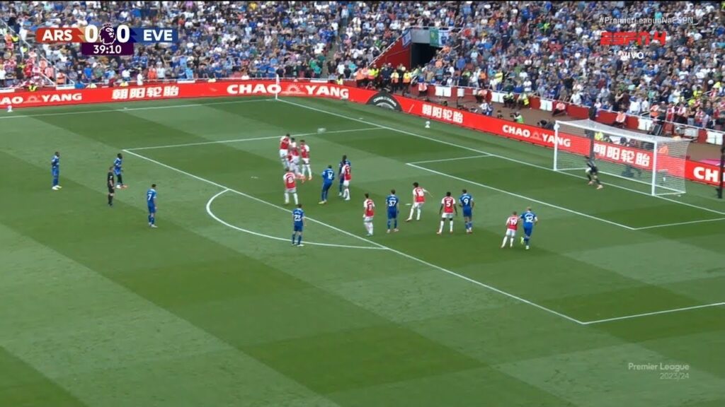 Idrissa Gueye Free Kick Goal | Arsenal vs Everton 0-1 Extended Highlights | Premier League 2023/24