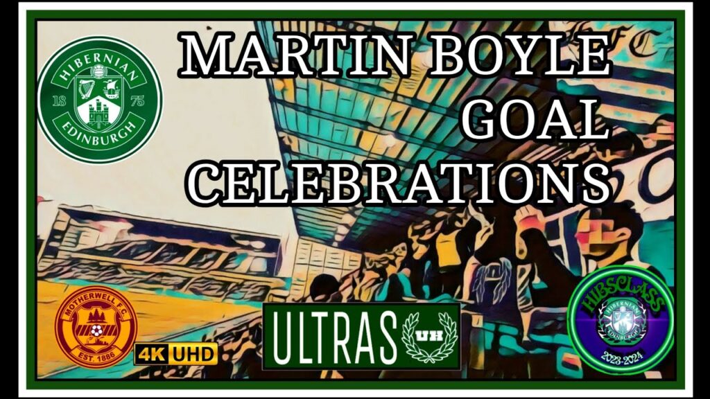 📣 - HIBEES, HIBEES, HIBEES - Hibees Celebrating Martin Boyle Goal - Hibernian FC 🟢 v Motherwell FC 🟠