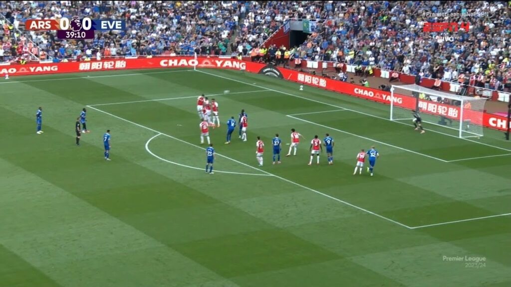 Idrissa Gueye Free Kick Goal | Arsenal vs Everton 0-1 Extended Highlights | Premier League 2023/24