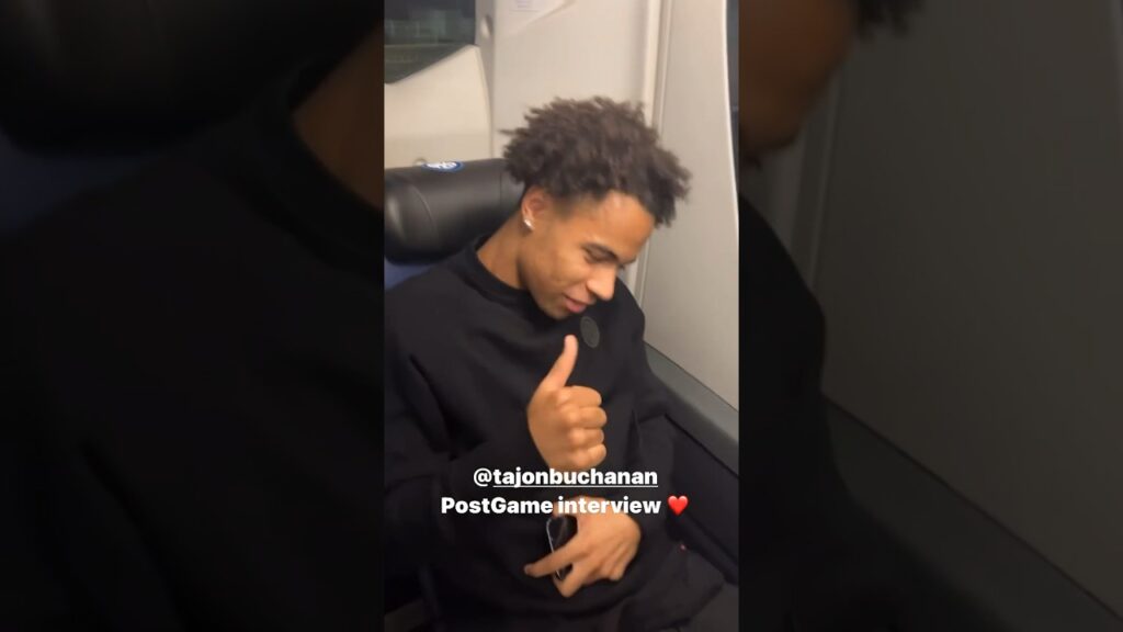 Thuram intervista Buchanan dopo il suo primo goal 😂⚫️🔵 #inter #buchanan #thuram #football