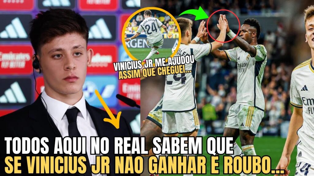 🚨NOSSA!! OLHA A DECLARAÇÃO IMPRESSIONANTE DE ARDA GULER SOBRE VINICIUS JR E A BOLA DE OURO!!