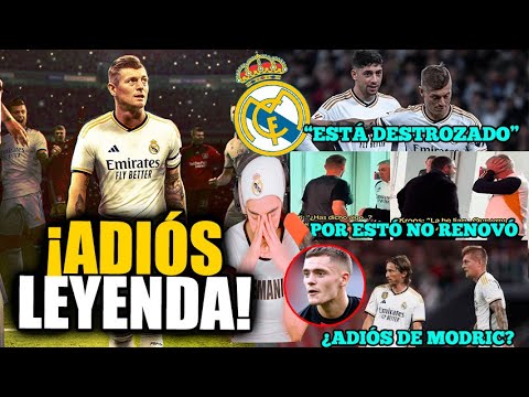 MOTIVOS del ADIÓS de TONI KROOS ¡FEDE VALVERDE ESTÁ DESTROZADO TRAS EL ADIÓS DE KROOS!